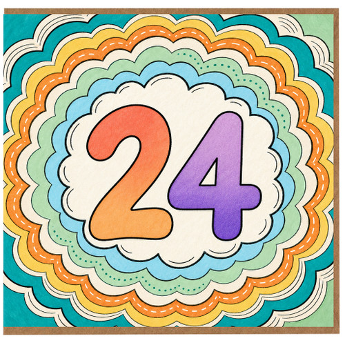 24th Birthday Card