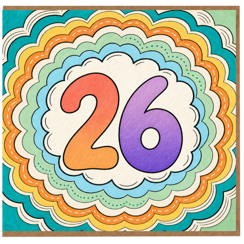 26th Birthday Card
