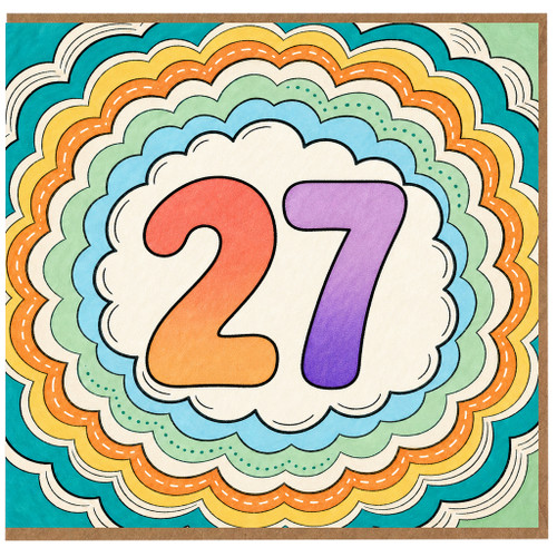 27th Birthday Card