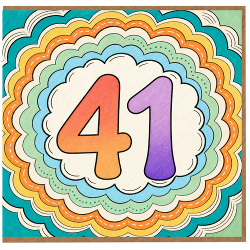 na 41st Birthday Card