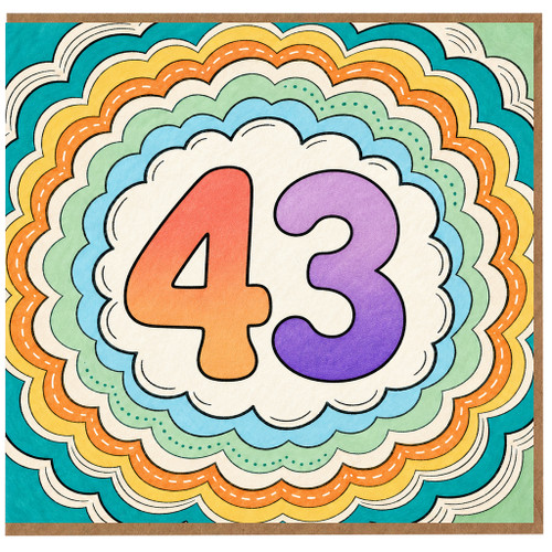 na 43rd Birthday Card
