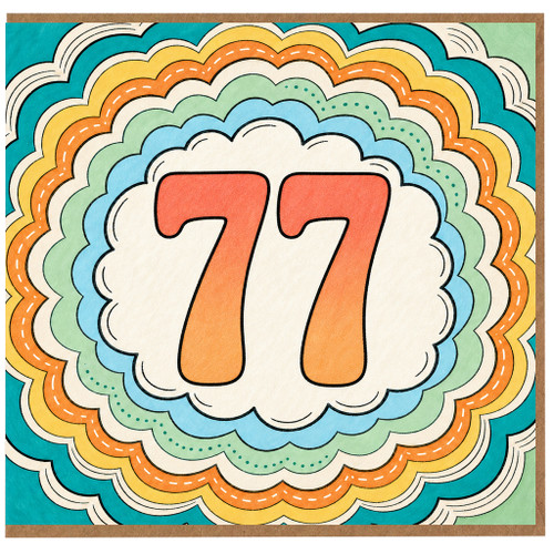 77th Birthday Card