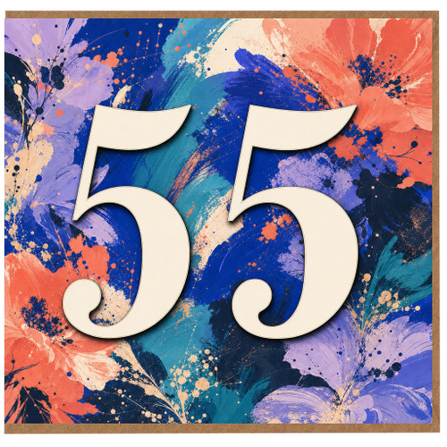55th Birthday Card
