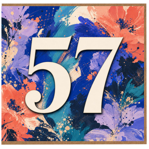57th Birthday Card