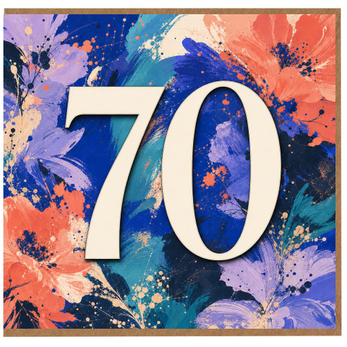 70th Birthday Card