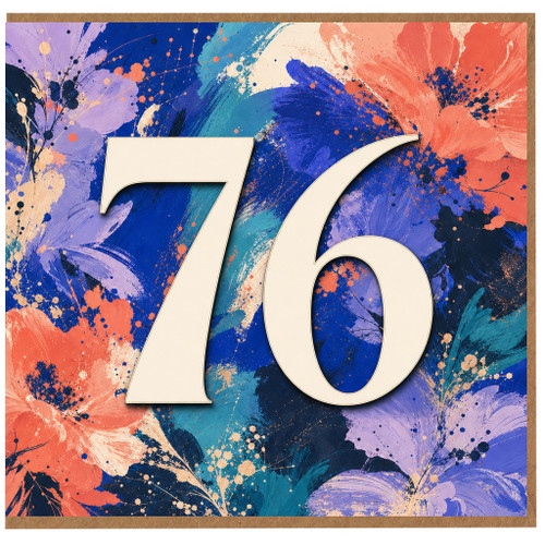 76th Birthday Card