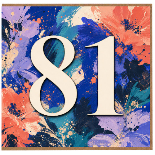 81st Birthday Card