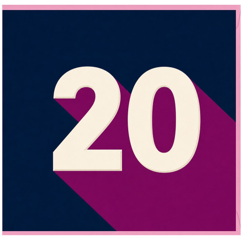 20th Birthday Card