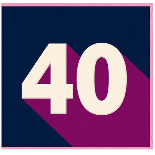 40th Birthday Card