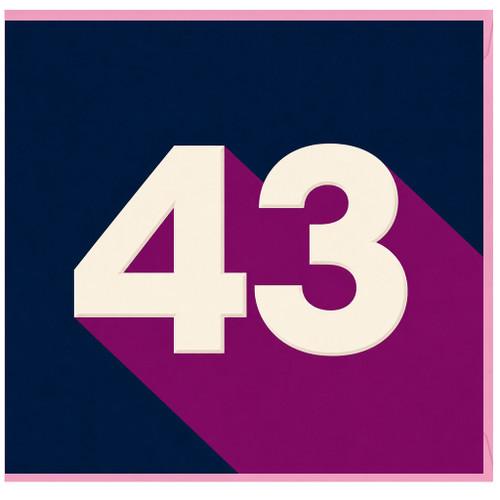 43rd Birthday Card