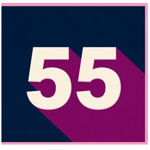 55th Birthday Card