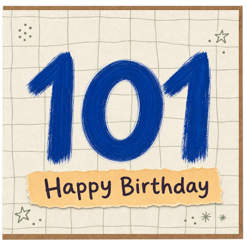 101st Birthday Card, Happy Birthday 101 Card