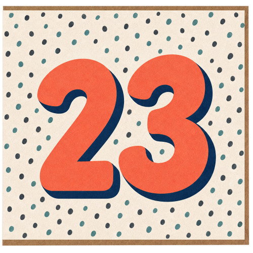 23rd Birthday Card