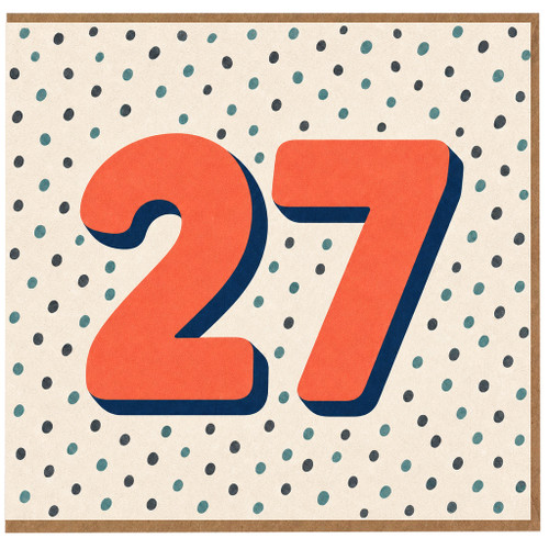 27th Birthday Card
