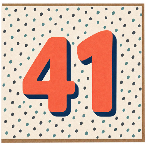 41st Birthday Card