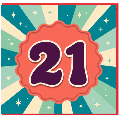 21st Birthday Card