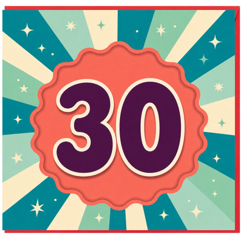 30th Birthday Card