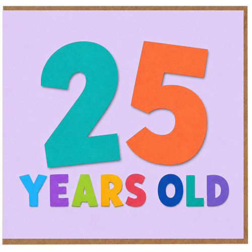 25th Birthday Card