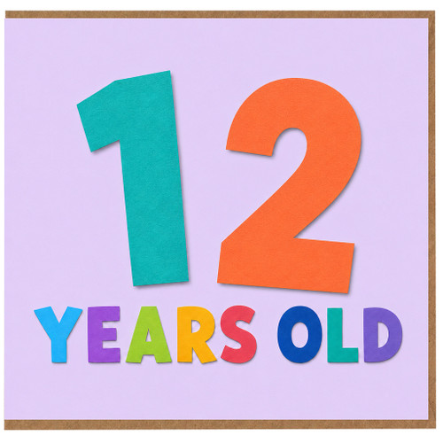 42nd Birthday Card, 12 Years Old Card