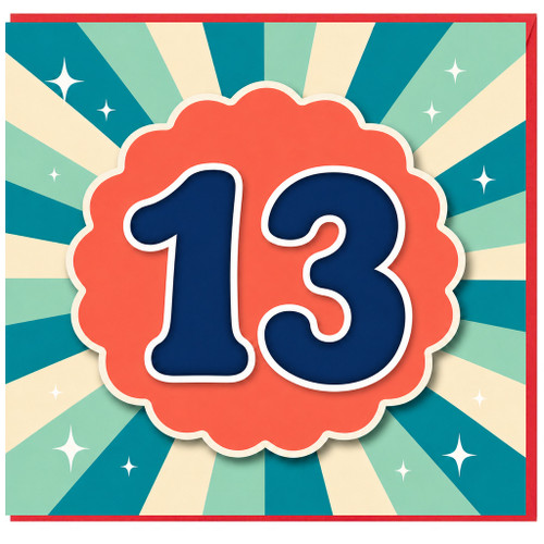 13th Birthday Card
