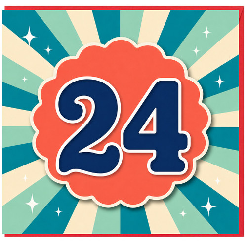 24th Birthday Card