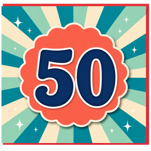50th Birthday Card