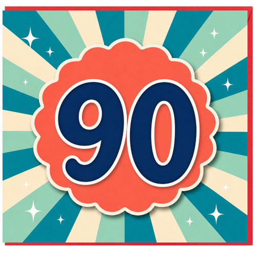 90th Birthday Card