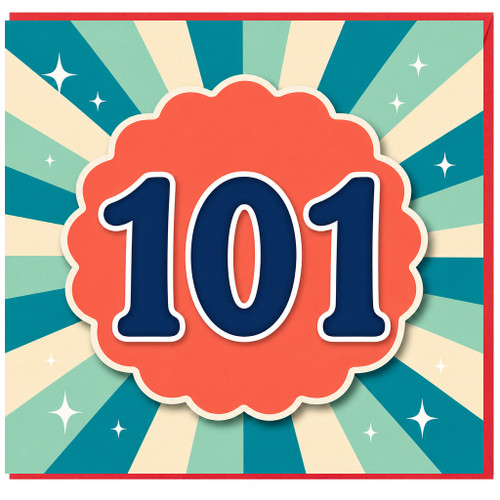 101st Birthday Card