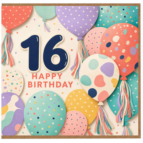 16th Birthday Card