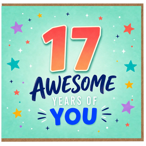 17th Birthday Card, 17 Awesome Years of You