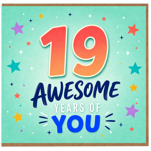 19th Birthday Card, Awesome Years of You