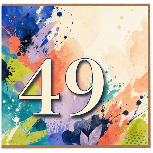 49th Birthday Card