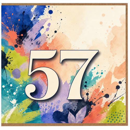 57th Birthday Card