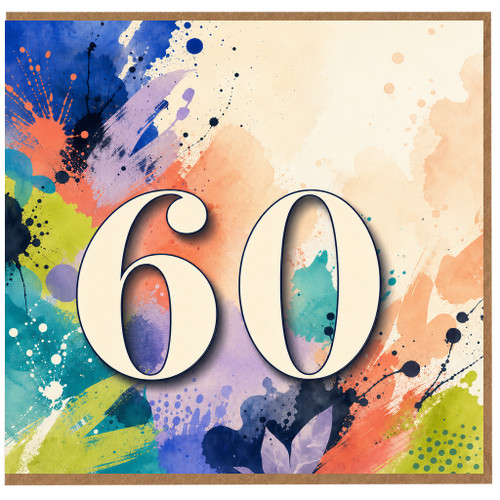60th Birthday Card