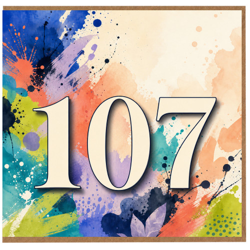 107th Birthday Card