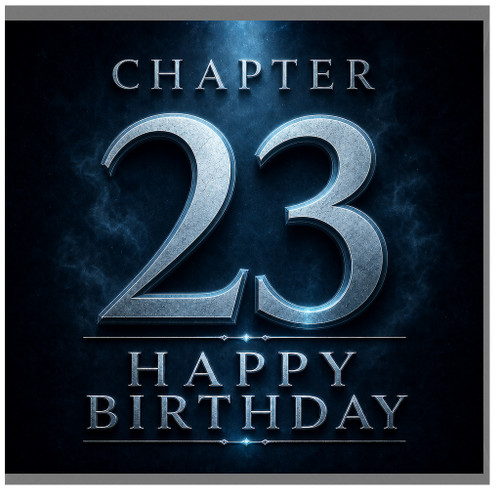 23rd Birthday Card, Chapter 23 Happy Birthday Card
