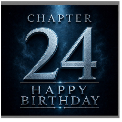 24th Birthday Card, Chapter 24 Happy Birthday Card