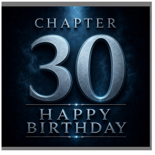 30th Birthday Card, Chapter 30 Happy Birthday Card