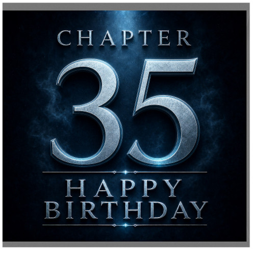 35th Birthday Card, Chapter 35 Happy Birthday Card