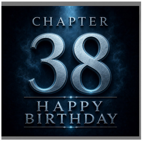 38th Birthday Card, Chapter 38 Happy Birthday Card