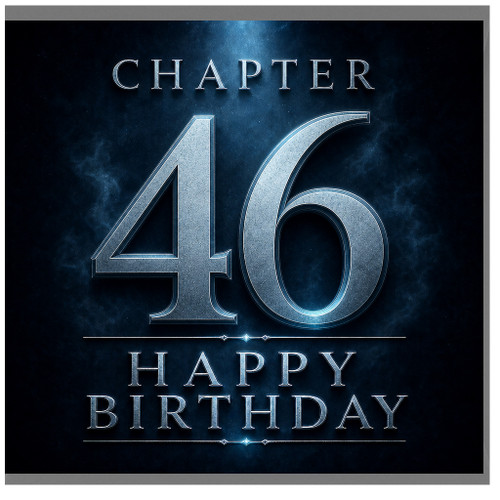 46th Birthday Card, Chapter 46 Happy Birthday Card