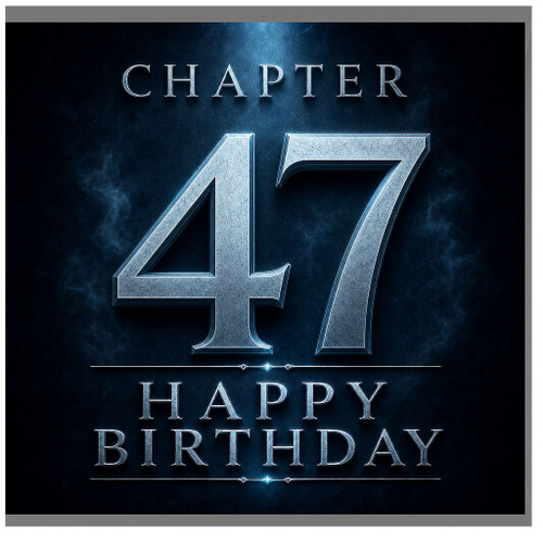 47th Birthday Card, Chapter 47 Happy Birthday Card