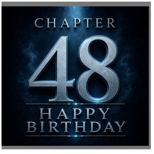 48th Birthday Card, Chapter 48 Happy Birthday Card