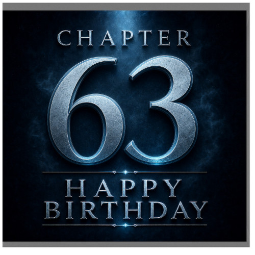 63rd Birthday Card, Chapter 63 Happy Birthday Card