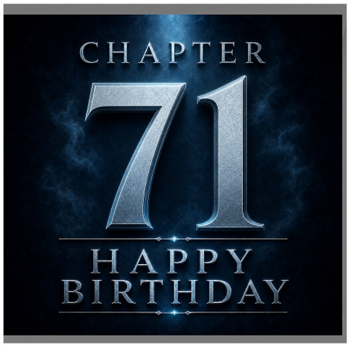 71st Birthday Card, Chapter 71 Happy Birthday Card