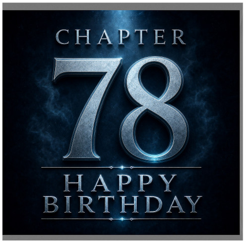 78th Birthday Card, Chapter 78 Happy Birthday Card