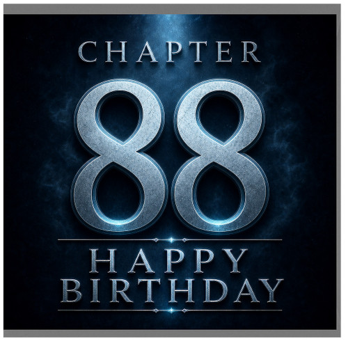 88th Birthday Card, Chapter 88 Happy Birthday Card