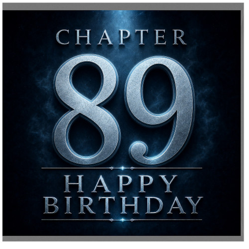 89th Birthday Card, Chapter 89 Happy Birthday Card