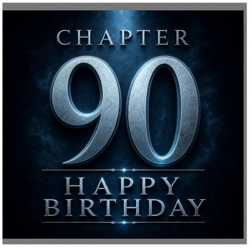 90th Birthday Card, Chapter 90 Happy Birthday Card