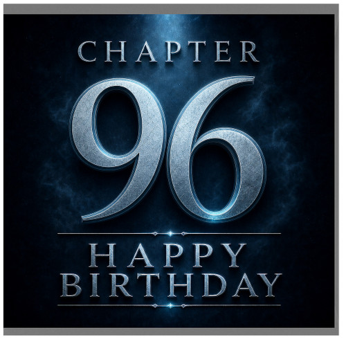 96th Birthday Card, Chapter 96 Happy Birthday Card